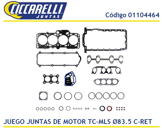 VOLKS GOLF-BORA-VENTO 2.0 8V C/RETENES TAPA CIL. MULTILAMIA -JMTC