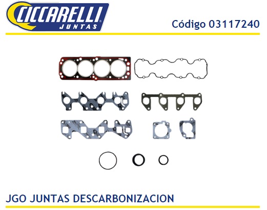 CHEVROLET CORSA 1.6 8V JUNTATAPA VALVULA DE GOMA -JD
