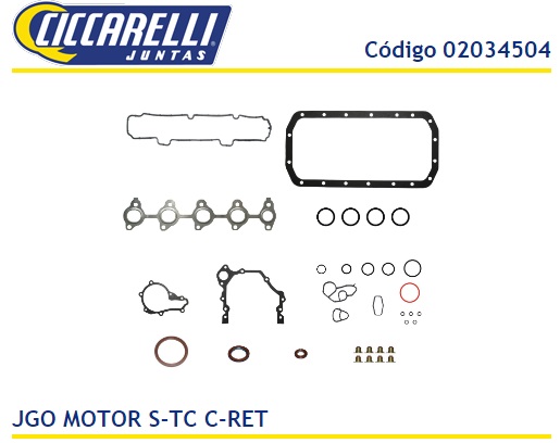 PEUGEOT  DV4 1.4 8V 207 HDI TDCI FIESTA ECOSPORT  CITROEN C3 C/RETENES JM