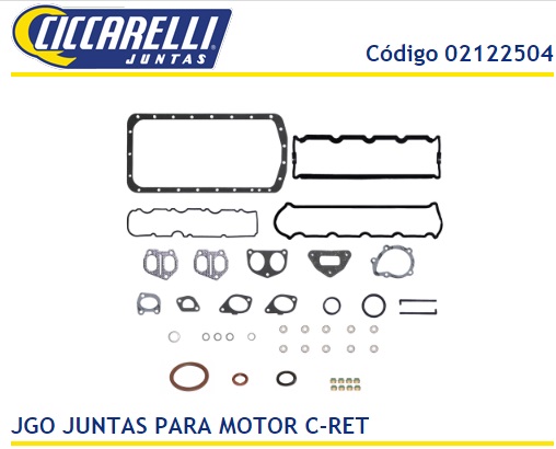 PEUGEOT 206 306-PARNER DW8 1.9 8V DIESEL C/RETENES