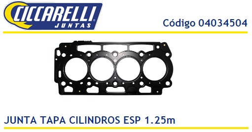 FORD FIESTA/PEUG DV4 1.4 8V HDI-1.25-1M CIL. 73.7MM-TC MULTILAMINA