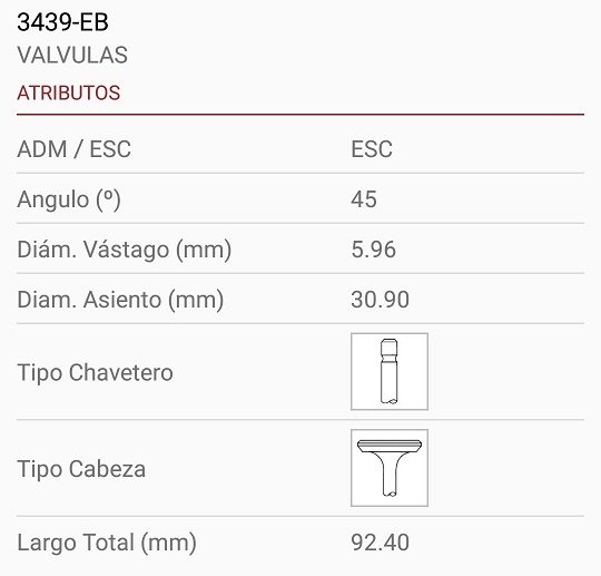 TOYOTA TERCEL 3E/3EE 1.5 6X31X92 1R. 45º