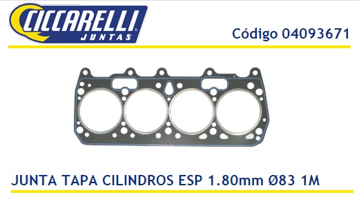 FIAT DUNA UNO FIORINO STRADA DUCATO 1.7 1.9 -ESP 1.80MM 1M-TC