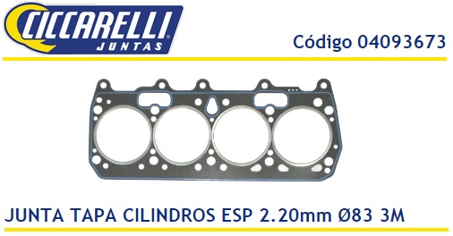 FIAT DUNA UNO FIORINO STRADA DUCATO 1.7 1.9 -ESP 2.20MM 3M-TC