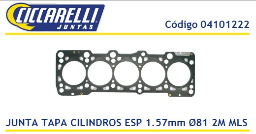 VOLKSWAGEN TRANSPORTER 2.4 5CIL INY. INDIRECTA  MULTILAMINA -1.57 2M