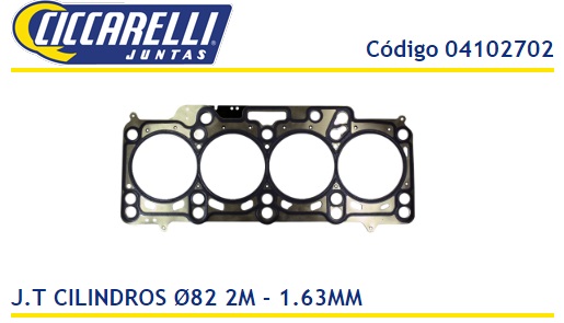 VOLKSWAGEN AMAROK 2.0 16V 1.63MM 2M 81MM MULTILAMINA -TC