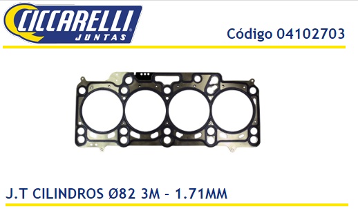 VOLKSWAGEN AMAROK 2.0 16V 1.71MM 3M 81MM MULTILAMINA -TC