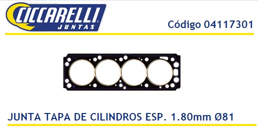CHEVROLET CORSA AGILE CELTA PRISMA SUZUKI FUN 1.4 HASTA 2013 -ECONOFLEX - 77.6MM ESPESOR 1.80MMTC