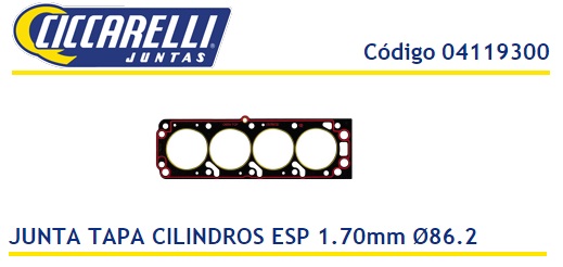 CHEVROLET MONZA KADET IPANEMA  1.8 8V 86.5MM -TC