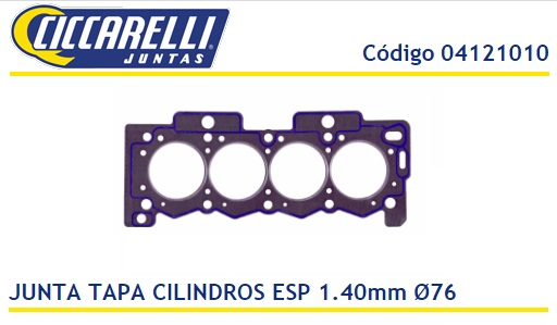 PEUGEOT 106-205 TU3 1.4 8V BLOCK FUNDIC. CIL. 75MM-TC