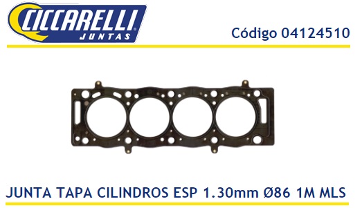 PEUGEOT 206 207 307 PARTNER DW10 2.0 8V-1.30-1M CIL. 85MM MULTILAMINA -TC