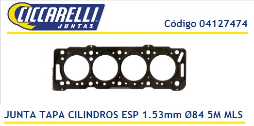 PEUGEOT 206 306-PARNER DW8 1.9 8V DIESEL-1.53-5M CIL. 82.2MM- MULTILAMINA TC