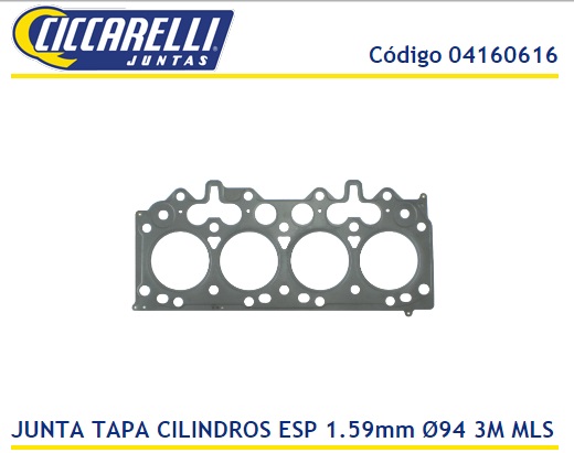 FORD RANGER 2.8 MAXION POWERSTROKE-1.59 -3M CIL. 93MM- MULTILAMINA -TC