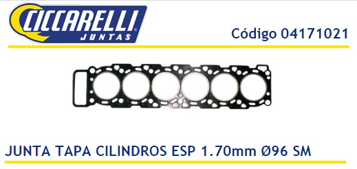 CHEVROLET SILVER-MWM 4.2 TD 6C-SPRINT 6.07 1.70MM -TC