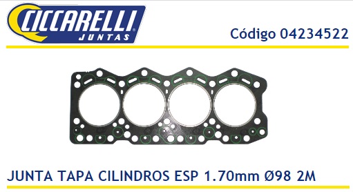 FIAT IVECO DAILY 48.10 DUCATO 2.5 D/TD INYECCION DIRECTA 2M 1.70MM-TC