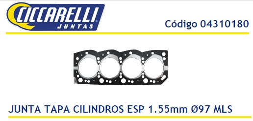 TOYOTA HILUX 2.5 3L ESP 1.55 MULTILAMINA 96MM - TC