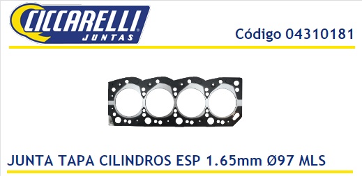 TOYOTA HILUX 2.8 3L ESP 165 MULTILAMINA 96MM - TC