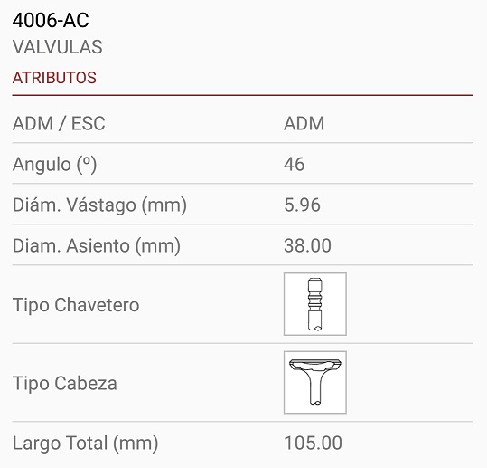 CHEVROLET CORSA CELTA PRISMA AGILE ONIX 1.4 8V 6X38X105 3R. 45º