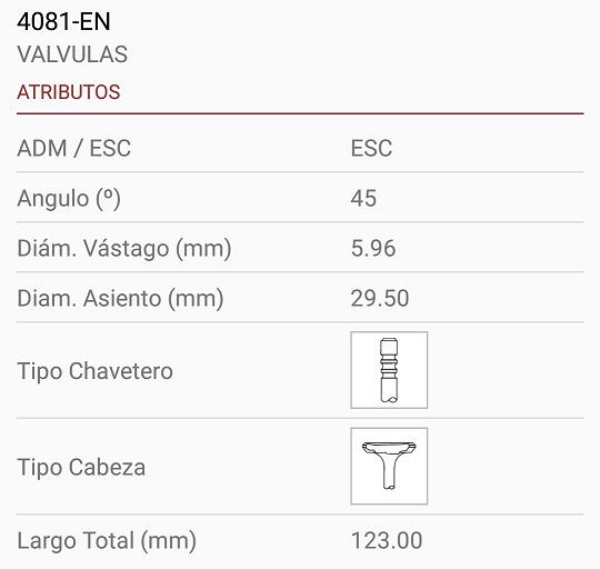 RENAULT G9U 2.2 2.5 16V MASTER 6X29X123 3R. 45º