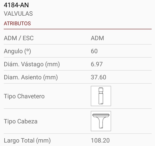 RENAULT K7M 1.6 8V SANDERO LOGAN 7X38X108 1R. 45º