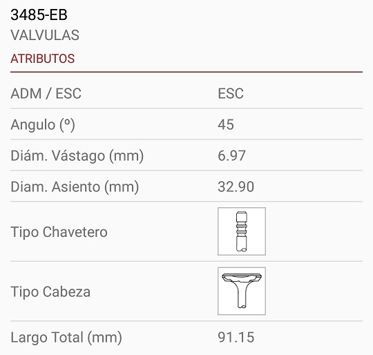 VOLKSWAGEN ORION POINTER POLO SAVEIRO GOLF BORA  POLO CADDY GOL POWER 1.6 1.8 2.0 8V MI INYECION 7X33X91 3R 45º