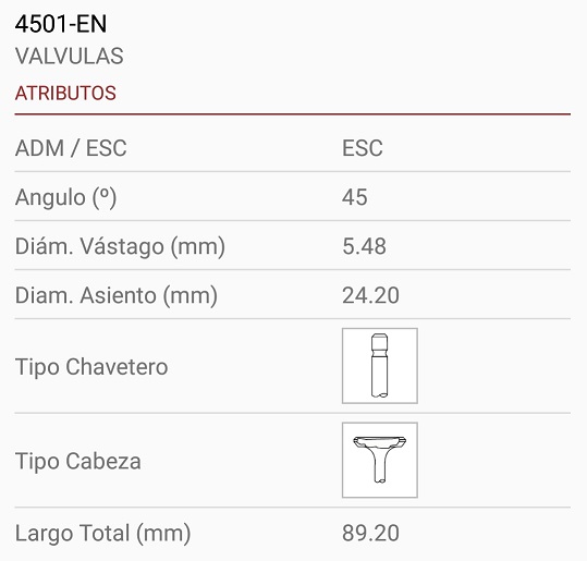 TOYOTA ETIOS 1.5  16V 5.5X24X89 1R. 45º