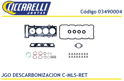 FIAT PALIO PUNTO STRADA E-TORQ 1.6 16V MULTILAMINA C/RETENES -JD