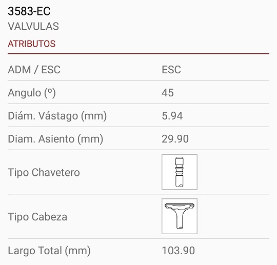 VOLKSWAGEN BORA GOLF 1.8 T 20V TRABA ALTA 6X30X104 3R. 45º