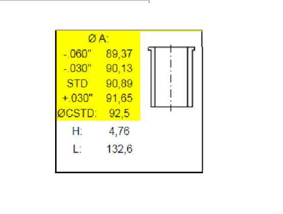 DODGE 1500 3.391" 86X90.89X132.6 PESTAÑA 4.76