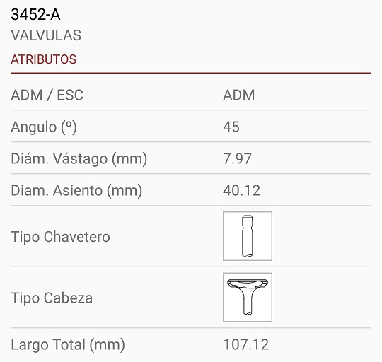RENAULT F3P F3R 1.8 2.0 8V MEGANE 8X40X107 1R. 45º