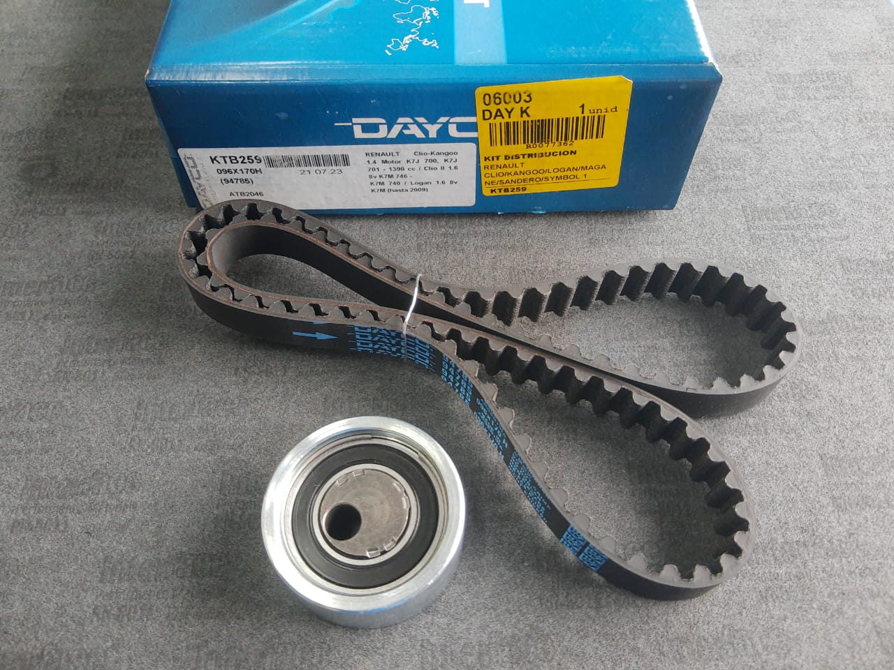 RENAULT MEGANE SYMBOL KANGOO LOGAN 1.6 8V K7M ( TENSOR + CORREA 96X170 )