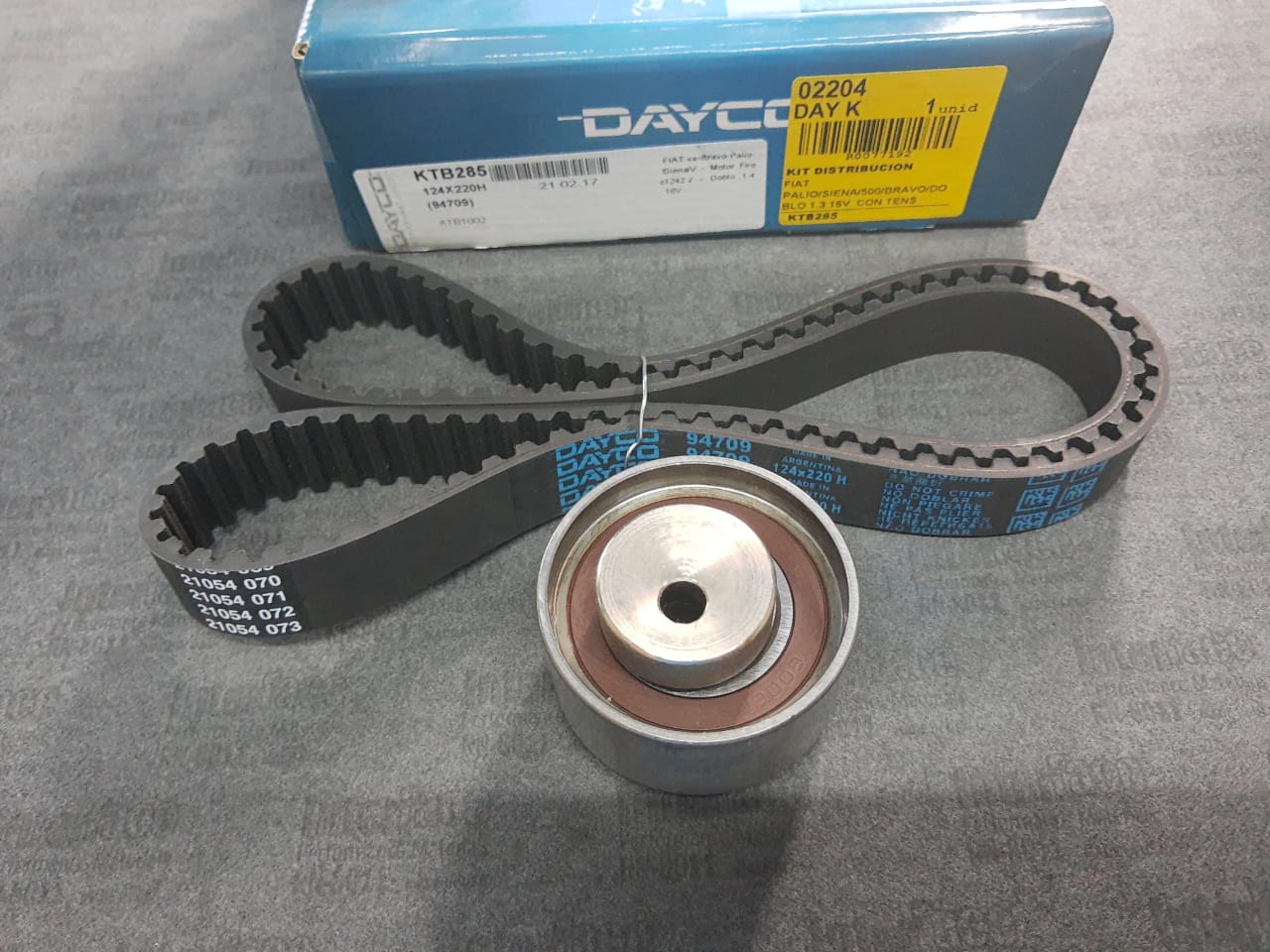 FIAT 500 1.4 16V BRAVO DOBLO 1.4 16V PALIO SIENA 1.3 16V FIRE (TENSOR MANUAL + CORREA 124X220 )