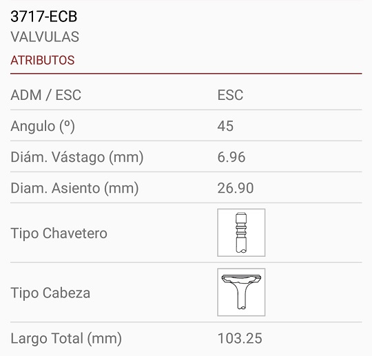 RENAULT N7Q 2.0 16V VOLVLO LAGUNA 7X27X103 3R. 45º