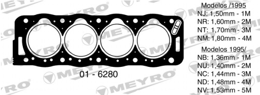 PEUGEOT 306-405 XUD9 1.9 8V-1.40-2M CIL. 83MM <=1995 -TC