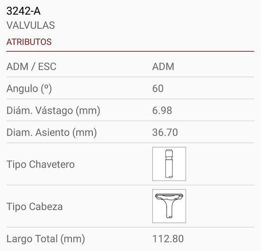 PEUGEOT TU1 1.1 TU3  1.4 8V QUBO 7X37X113  1R. 30º