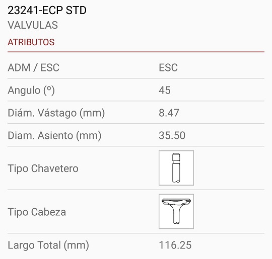 PEUGEOT INDENOR XD3/XD3T 8.50X35X116 1R. 45º