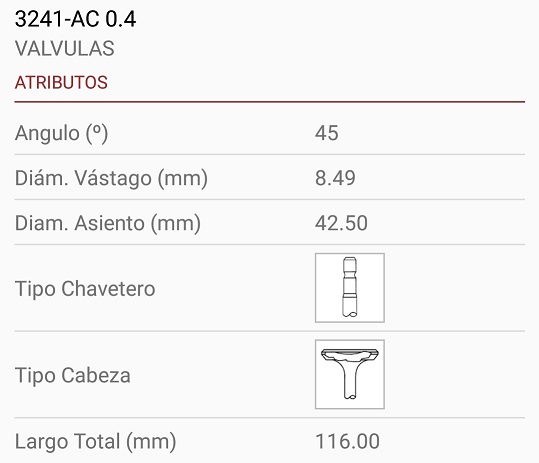 PEUGEOT INDENOR XD3/XD3T 8.50X42X116 1R. 45º
