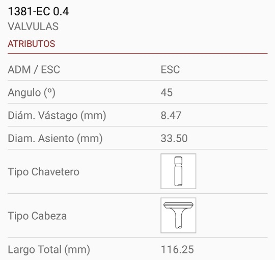 PEUGEOT INDENOR XD2  488 8.50X33X116 1R. 45º