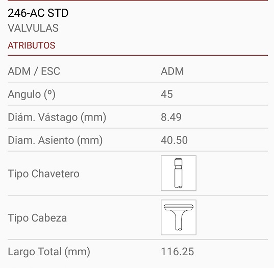 PEUGEOT INDENOR XD-488 8.50X40X116 1R. 45º