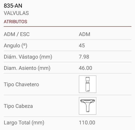 MITSUBISHI L200 4G54 2.6 8X46X110 TRABA ANCHA 45º