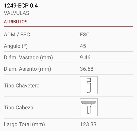 PERKINS 4-236/6-354 9.59X36X123 1R. 45º