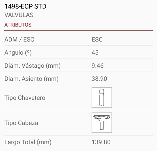 PERKINS V8-540 9.50X39X140 1R. 45º