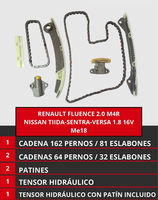 RENAULT FLUENCE 2.0 M4R NISSAN TIIDA-SENTRA-VERSA 1.8 16V Me18
