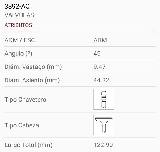 PERKINS MAXION 4-236/4-248 9X44X123 3R. 45º