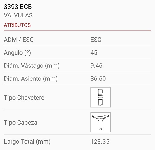 PERKINS MAXION 4-236/4-248 9X36X123 3R. 45º