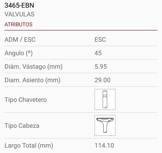 MITSUBISHI GALANT FI 2.0-2.4 6X29X114 45º 1R