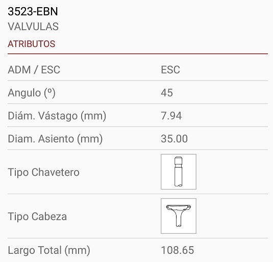 MITSUBISHI L300 4 G62 4 G63 1.8 2.0 8X35X109 1R. 45º