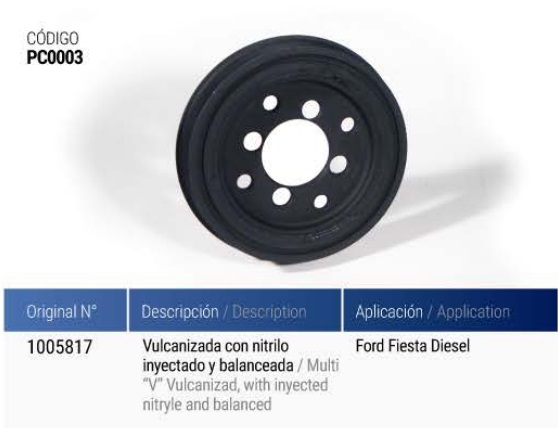 FORD FIESTA D.(vulcanizada)